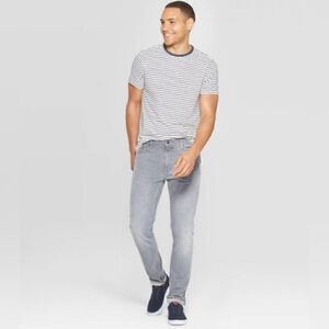 Men's Gray Slim Fit Total Flex Jeans - Goodfellow & Co 38 W x 34 L
